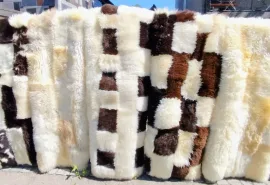 Premium Patchwork Sheepskin rugs/decoration