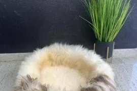 Natural Sheepskin Cat beds 50cm, 70cm, Premium
